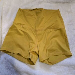 Born Primitive womens high waisted shorts size small, yellow